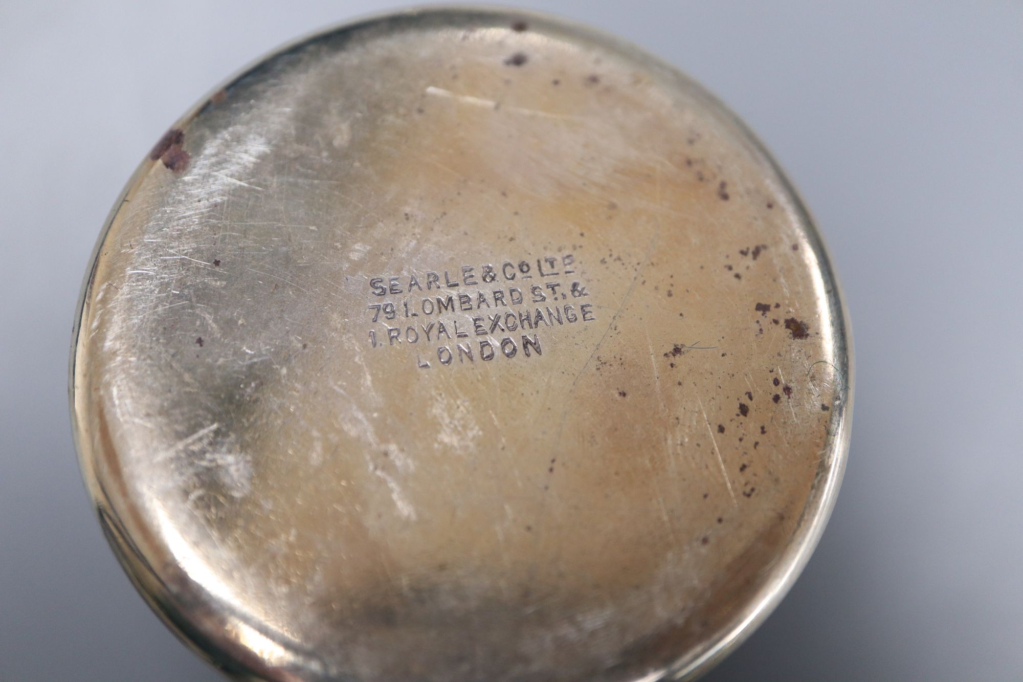 A silver mustard and a quantity of assorted small silver cutlery, gross 16.5 oz.